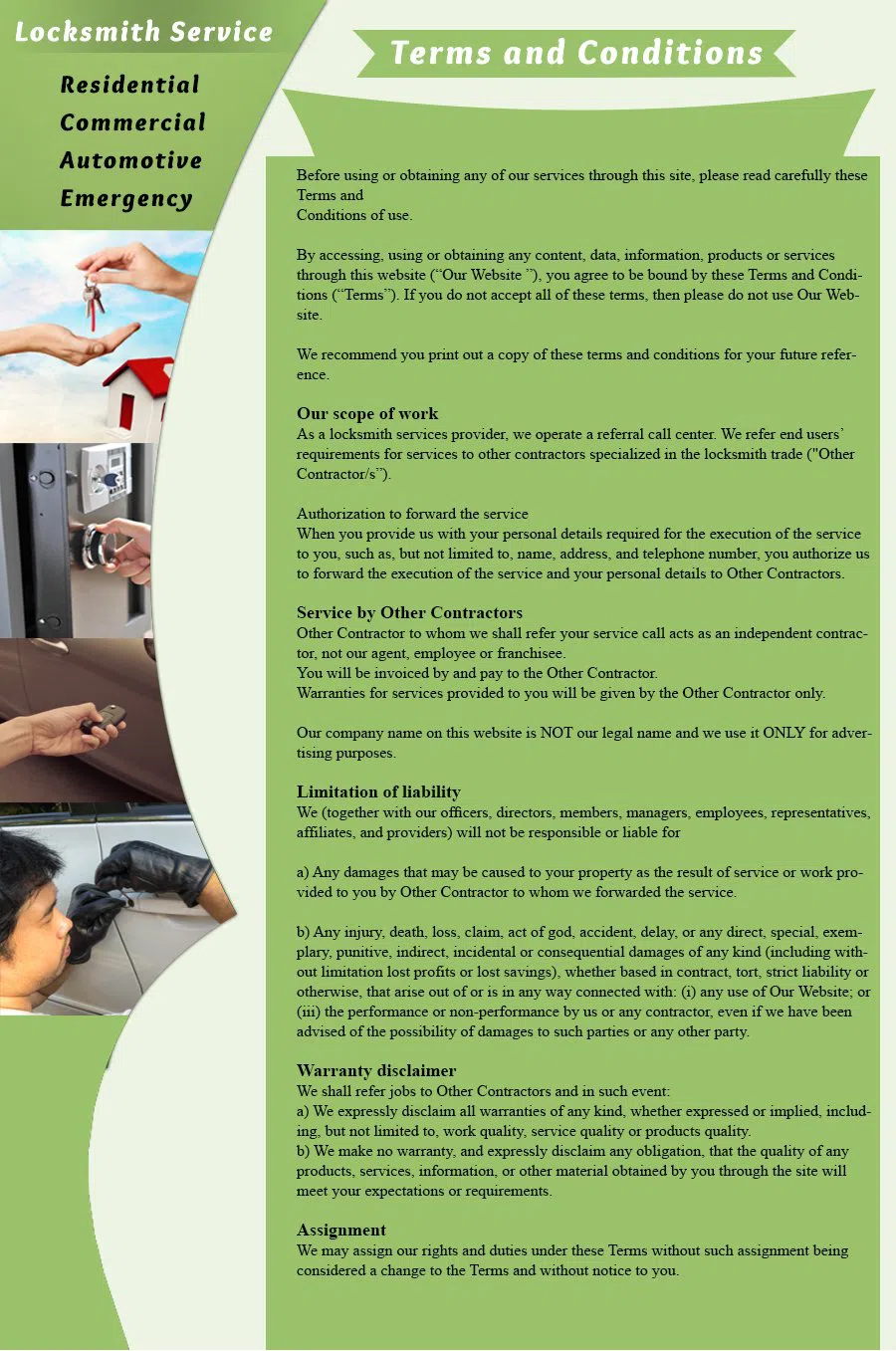 Glenshaw PA Locksmith Store Glenshaw, PA 412-356-3055 - terms-and-condition-c-22